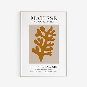 Tranh Canvas Cao Cấp | Tranh Matisse - Papiers Decoupes Poster - Mustard - Neutral Colors