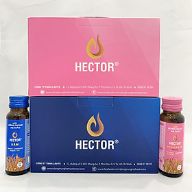 Combo 1 Hộp 10 Chai  Thực Phẩm Chức Năng Nước Đông Trùng Hạ Thảo Hector Sâm Và 1 Hộp 10 Chai Nước Đông Trùng Hạ Thảo Hector Collagen Uống Trực Tiếp Không Cần Pha Chế, Giúp Tăng Cường Sức Đề Kháng, Tăng Cường Sinh Lý Nam Nữ. 