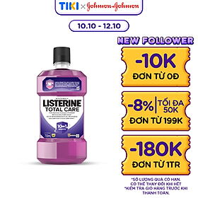 Nước súc miệng chăm sóc toàn diện Listerine Total Care Mouthwash 750ml