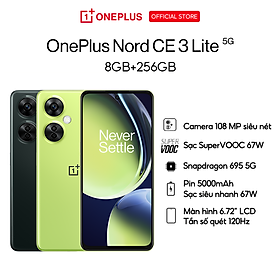 Mua Điện Thoại OnePlus Nord CE 3 Lite | 6.72 Inch IPS LCD | 5000mAh | Snapdragon 695 5G | 8GB 256GB - Hàng Chính Hãng