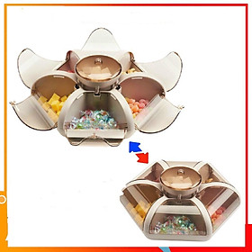 Mua Khay Đựng Mứt Tết   Hộp Mứt Bánh Kẹo Hình Hoa 6 Cánh Tự Bung Cao Cấp Mẫu Mới Nhất