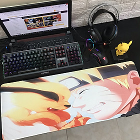 Miếng Lót Chuột, Bàn Di Chuột, mouse pad anime Naruto cỡ lớn (80x30x0.3)