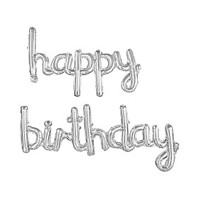 Set Bong Bóng Kiếng Chữ Happy Birthday Viết Thường - Kool Style