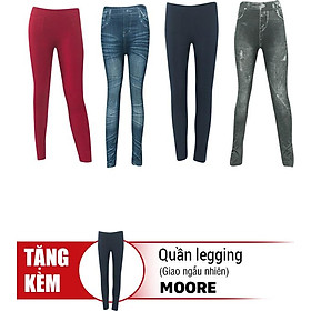 Bộ 4 Quần Legging MOORE (Tặng 1 Quần Legging)