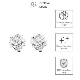 Bông Tai Nữ Bạc 925 Danny Jewelry Xi Bạch Kim Đính Đá CZ NI4GZ028