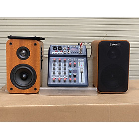 Mua Dàn âm thanh 2.0 MaxFe - Combo dành riêng cho quán café  nhà hàng  quán ăn  spa  phòng gym… - Kết hợp giữa loa kiểm âm cao cấp Lohao AV-8219 và mixer MTMax F4 ProMax II - Chỉnh âm cực sâu  nghe nhạc cực hay - Hàng chính hãng