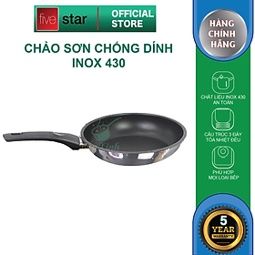 Chảo Chống Dính Bếp Từ 3 Đáy Fivestar 26 cm - Tặng 5 Muỗng Inox Cao Cấp