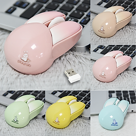 Chuột máy tính không dây Pippi Rabbit MOFII M6 Wireless 2.4Ghz hình tai thỏ dễ thương - HT - Giao Màu ngẫu nhiên