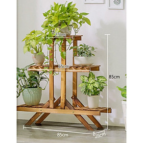 Mua Kệ để cây cảnh ngoài trời bằng gỗ thông siêu nhẹ  giá để chậu hoa trang trí ban công phong cách Bắc Âu