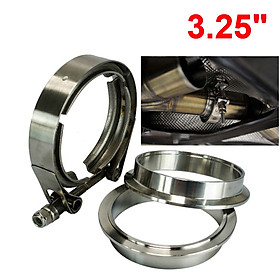3.25Inches SUS 304 Stainless Steel Exhaust V Band Clamp Kit V-Band Vband Male Female Design