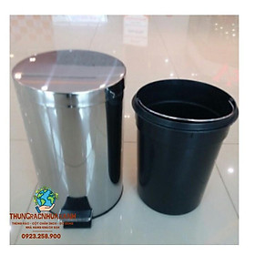 Mua *KM SỐC T1/21* THÙNG RÁC ĐẠP CHÂN INOX 12L