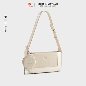 Túi Yuumy ( Thời trang nữ size 22 phối ví mini - Túi đeo chéo da Glossy YN346 )