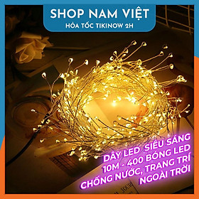 Dây Đèn Led Đom Đóm Nguyệt Quế Quấn Cây, Trang Trí Ngoài Trời