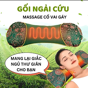 Gối ngải cứu điện giúp ngủ ngon giảm đau mỏi