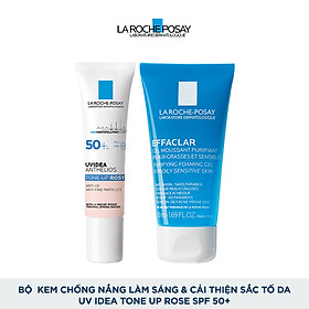 Bộ kem Chống Nắng Làm Sáng & Cải Thiện Sắc Tố Da La Roche Posay UV Idea Tone Up Rose SPF 50+ 30ml