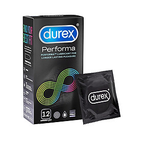 Bao cao su Durex Performa 12 bao hộp - Kéo dài thời gian quan hệ