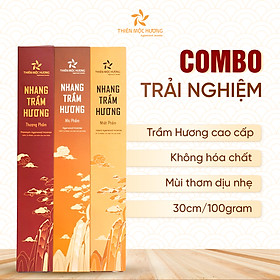 Mua Combo trải nghiệm nhang trầm hương cao cấp Thiên Mộc Hương không hóa chất  an toàn sức khỏe  thơm dịu nhẹ