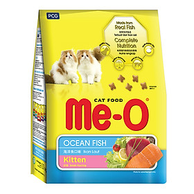 Đồ Ăn Cho Mèo Con Me-O Hương Vị Cá Biển (1.1Kg)