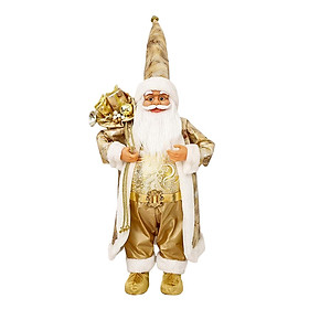 Cute Standing Santa Claus Figurine Ornaments Gift Lovely for Holiday Office
