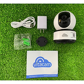 Mua Camera IP Wifi 3.0MP VITACAM C1290 Pro  Xoay 360  chuẩn ULTRA HD - Hàng chính hãng