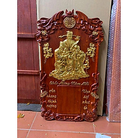 Mua Đốc lịch treo tường trạm khắc phúc lộc thọ bằng gỗ hương đỏ kt 40×70×3cm