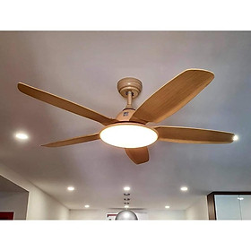 Mua Quạt trần động cơ DC tiết kiệm điện  quạt trần có đèn 3 chế động sáng có điều khiển từ xa
