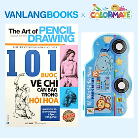 Sách 101 Bước Vẽ Chì Căn Bản Trong Hội Họa + Bộ Màu Vẽ Đa Năng CM-70 - Vanlangbooks x Colormate