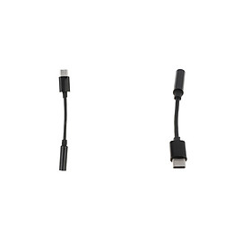 2x USB-C Headphone   Type C to 3.5mm Audio Cable Adapter Aux For