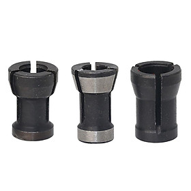 3 Pcs Head for collet chuck, Self-centering chuck adapter(8mm,6.35mm,6mm)