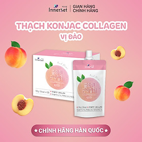 Thạch uống collagen đẹp da giảm cân chiết xuất từ đào - InnerSet Konjac Jelly Peach 150ml