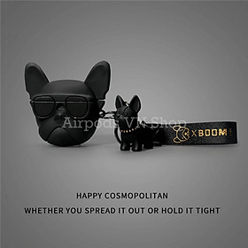 Hình ảnh ( Hàng loại 1)Bao Case Ốp dành cho airpod 1 và 2,airpod pro bulldog Pháp siêu ngầu silicon 3d cao cấp