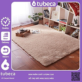 Mua Thảm Lông Xù Trải Sàn Phòng Khách | Màu Be | Loại 1 | Dày 3 Lớp | 2m x 1m6 | TUBECA