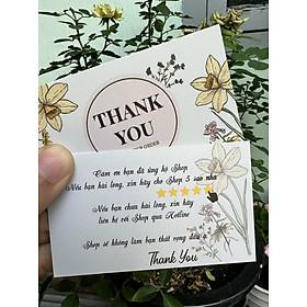 [New] Combo 100 card Cảm Ơn, Card Thank You, Thiệp Cảm Ơn Khách hàng