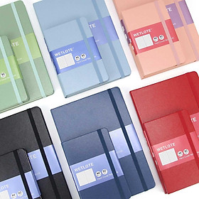 Wetlote Sổ Bìa Giấy A6 148tr - Đen WGA6X401