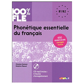 Hình ảnh sách Sách học tiếng Pháp: Phonétique essentielle du francais niveau B1/B2 - Livre + CD