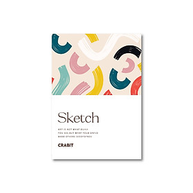 Sổ tay Sketchbook - Sổ vẽ - Ruột trơn (15x21cm) - Rainbow