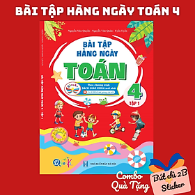 Sách - Bài Tập Hằng Ngày Toán 4 - Tập 1 ( Cánh Diều)- Có mã QR Video bài giảng