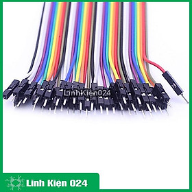 Mua Tệp Dây Nối 40P 7 Màu Dài 21Cm (2 Đầu Đực - Đực)