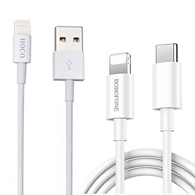Mua Bộ hai dây sạc nhanh Hoco CK6 18W và Hoco UPL02 dây tròn cho các thiết bị Apple có cổng Lightning - Hàng chính hãng