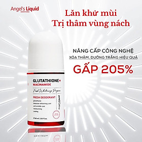 Lăn Khử Mùi, Dưỡng Trắng, Giảm Thâm Angel's Liquid Glutathione Fresh-Up Whitening Magic Deo Stick 60ml