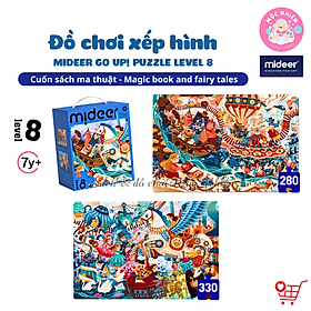 Đồ chơi xếp hình puzzle Mideer - Level 8 (02 tranh 280 và 330 mảnh ghép) - Dành cho bé từ 7 tuổi