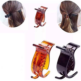 Kẹp Tóc Càng Cua Nhỏ Gọn 3 Răng Làm Từ Nhựa Bền Bỉ Cho Nữ