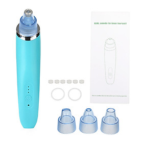 Electric Blackhead Remover Facial Pore Cleanser USB Rechargeable Vacuum Blackhead Acne Removal Suction Tool with 3 Modes