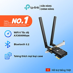 Bộ Chuyển Đổi Card WiFi PCIe TP-Link Archer TX55E Bluetooth 5.2 Wi-Fi 6 AX3000 - Hàng Chính Hãng