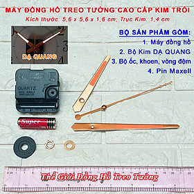 Mua Máy Đồng Hồ KIM TRÔI EASTAR Độ Chính Xác Cao – Bộ Kim Đao Thân Kim màu VÀNG ĐỒNG có DẠ QUANG màu CAM – Kèm theo Pin Maxell
