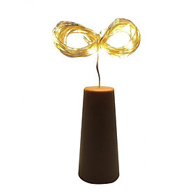 3xWine Bottle Cork Light LED Copper Fairy String Light 20LED - Warm White - 2m