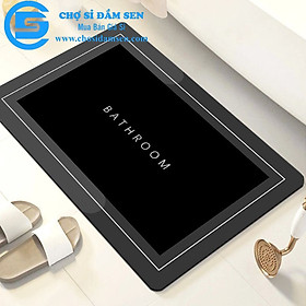 Mua Thảm nhà tắm hình chữ nhật  thảm chùi chân chống trượt nhanh khô  thảm chân silicon decor nhà tắm  nhà bếp G299-ThamNTHCN
