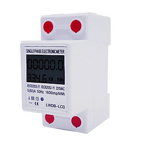 Mua Công tơ điện tử 1 Pha 60A 15000W theo dõi chỉ số điện Kwh
