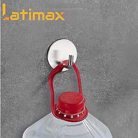 Mua Móc Treo Đồ Dán Tường Inox 304 Latimax MD04 vòi Voi Đế tròn - Tặng kèm keo dán chuyên dụng siêu chịu lực