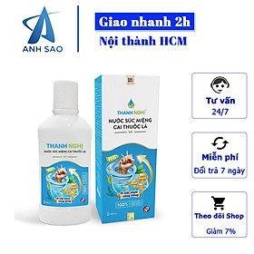 Hình ảnh Nước súc miệng cai thuốc lá Thanh Nghị - Chai 400ml